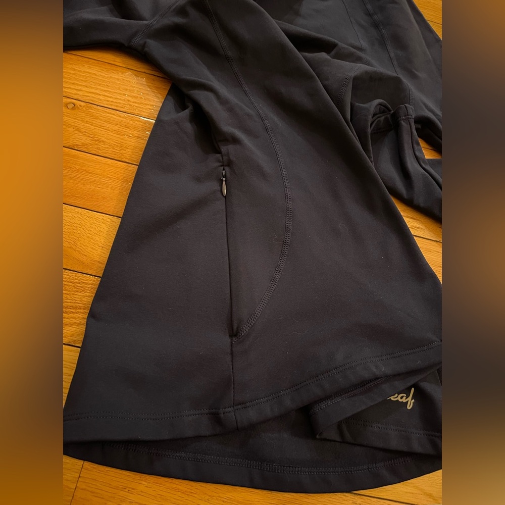 NWT BALEAF Black Thermal Mock Neck Long Sleeve Shirt Zip Pockets Women’s Small - Picture 5 of 6